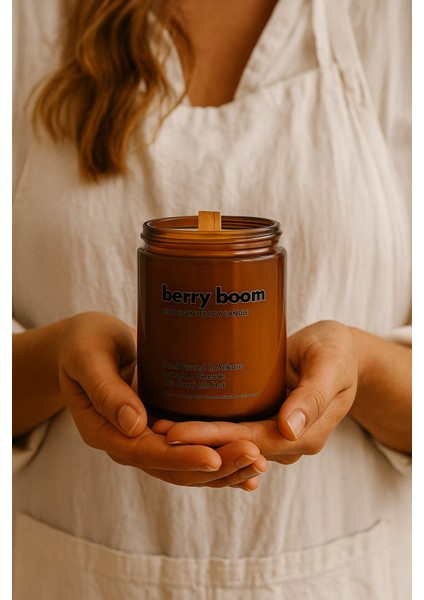 : Berry Boom : Amber Cam Kavanozda : Kokulu Soya Mum (Berry, Kiraz, Peoni, Beyaz Karamel) modelleri