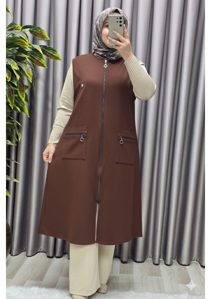 Kadın Tesettür Giyim Büyük Beden Ottoman Yelek