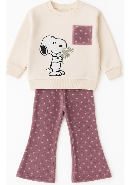 Çiçekli Kadife Taytlı Kışlık Çocuk Taytlı Takım fiyatları