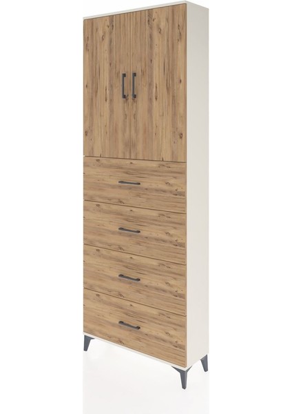 Arges Dolap 3 Raflı 4 Çekmeceli 2 Kapaklı 88X30X243 Aytaşı-Çam modelleri