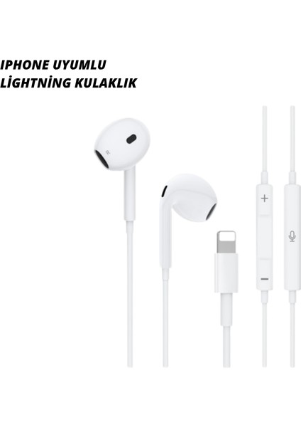 iPhone 14 ve Altındaki Modellerle Uyumlu Kablolu Kulaklık