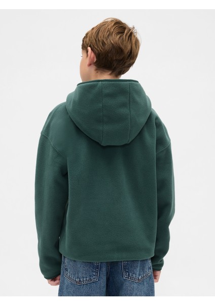 Erkek Çocuk Koyu Yeşil Vintagesoft Gap Logo Fermuarlı Sweatshirt fırsatları