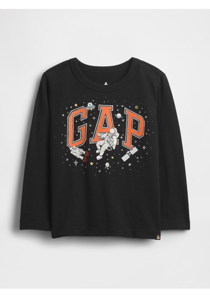 Erkek Bebek Siyah Mix & Match Grafik Baskılı T-Shirt