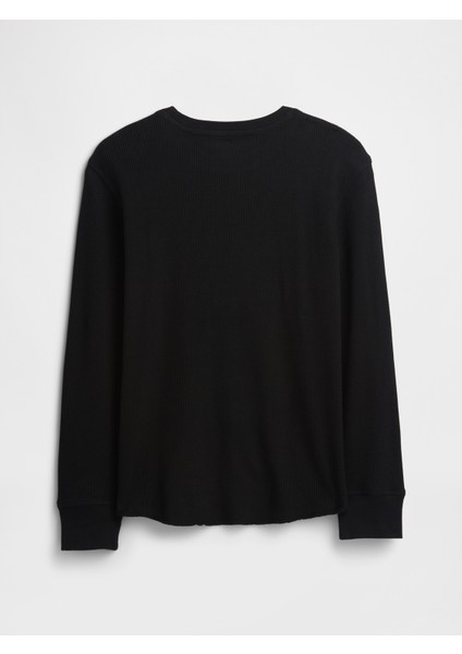 Erkek Çocuk Siyah Waffle-Knit T-Shirt fiyatları