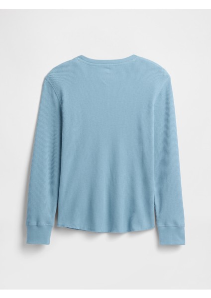 Erkek Çocuk Açık Mavi Waffle-Knit T-Shirt fiyatları