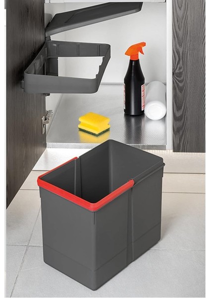 20 Lt Kapağa Monte Çöp Kutusu