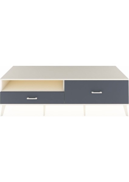 Kronos Tv Ünitesi Tek Raflı 2 Çekmeceli 176X59X51 Aytaşı-Aytaşı/antrasit