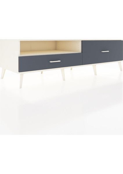 Kronos Tv Ünitesi Tek Raflı 2 Çekmeceli 176X59X51 Aytaşı-Aytaşı/antrasit fiyatları