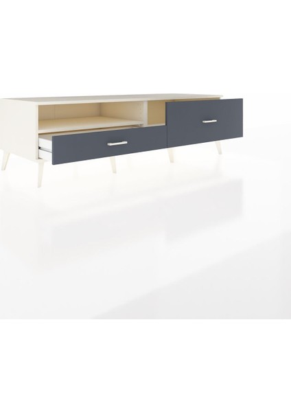 Kronos Tv Ünitesi Tek Raflı 2 Çekmeceli 176X59X51 Aytaşı-Aytaşı/antrasit indirimleri