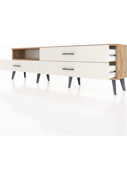 Arges Tv Ünitesi Tek Raflı 3 Çekmeceli 176X30X51 Çam-Çam/aytaşı fırsatları