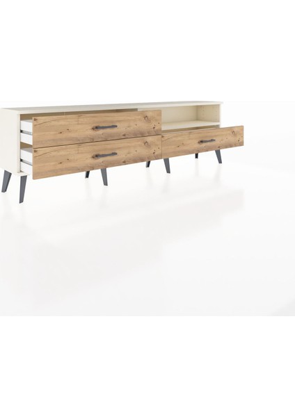 Arges Tv Ünitesi Tek Raflı 3 Çekmeceli 176X30X51 Aytaşı-Aytaşı/çam indirimleri