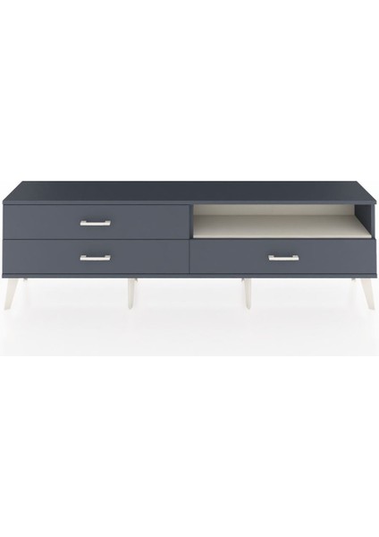Arges Tv Ünitesi Tek Raflı 3 Çekmeceli 176X30X51 Antrasit-Aytaşı/antrasit