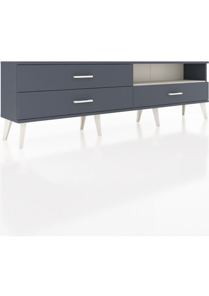 Arges Tv Ünitesi Tek Raflı 3 Çekmeceli 176X30X51 Antrasit-Aytaşı/antrasit fiyatları