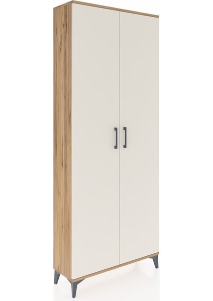 Arges Dolap 2 Raflı 2 Kapaklı Tek Askılı 88X30X221 Çam-Aytaşı fiyatları