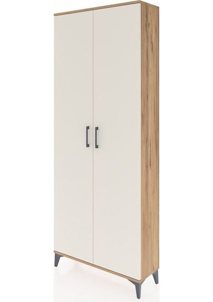 Arges Dolap 2 Raflı 2 Kapaklı Tek Askılı 88X30X221 Çam-Aytaşı modelleri