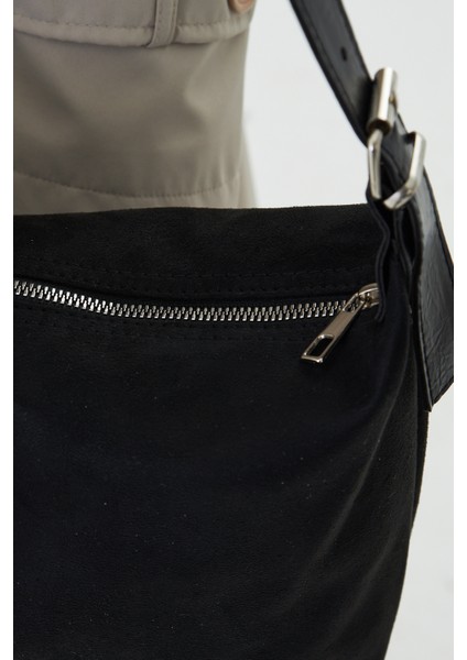 Metro Siyah Süet Kadın Omuz, Kol ve El Çantası modelleri