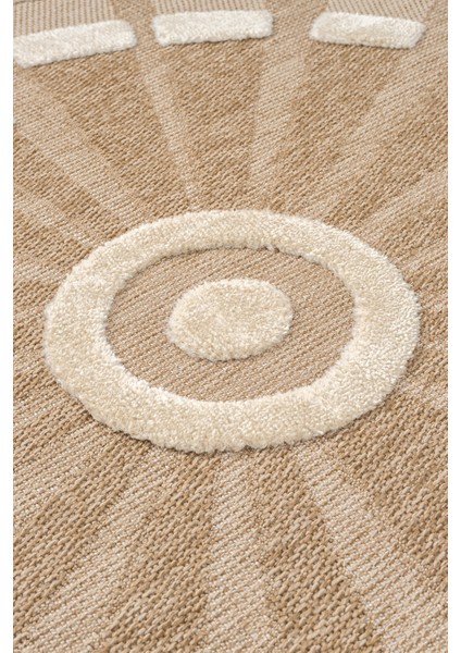 Marakeş Daire Beyaz Halı Salon Oturma Odası Çocuk Odası Yatak Odası Halısı 677D modelleri