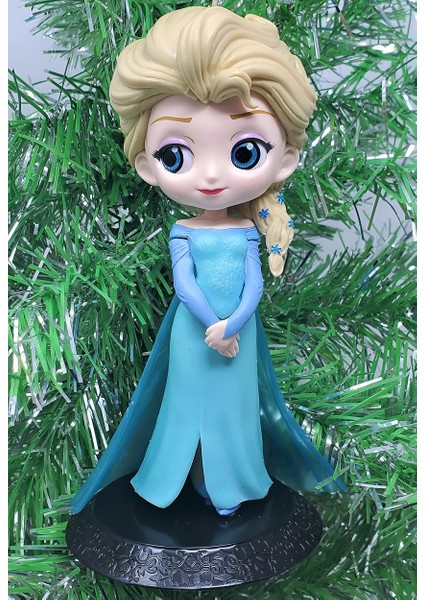 Karlar Ülkesi Frozen Prenses Elsa Anime Karakter Figür Oyuncak Dekoratif Hediyelik Biblo Bebek Mavi fiyatları