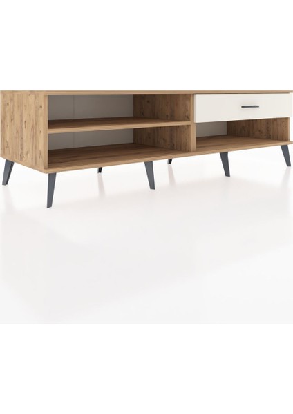 Kronos Tv Ünitesi Tek Raflı Tek Çekmeceli 176X59X51 Çam-Çam/aytaşı fiyatları