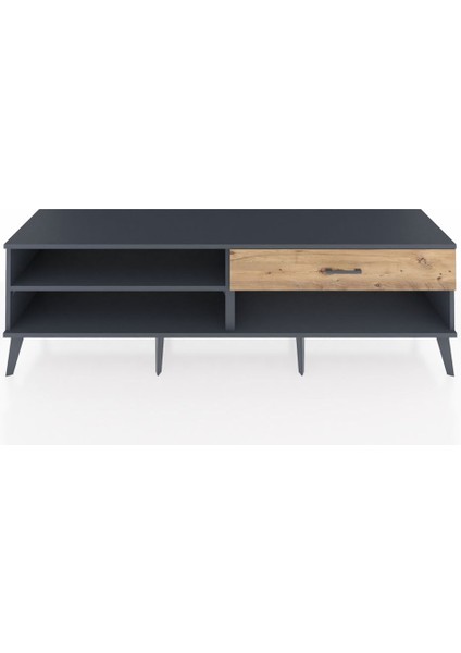 Hyperion Tv Ünitesi Tek Raflı Tek Çekmeceli 176X44X51 Antrasit-Antrasit/çam