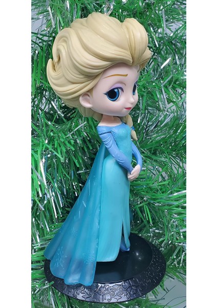 Karlar Ülkesi Frozen Prenses Elsa Anime Karakter Figür Oyuncak Dekoratif Hediyelik Biblo Bebek Mavi modelleri