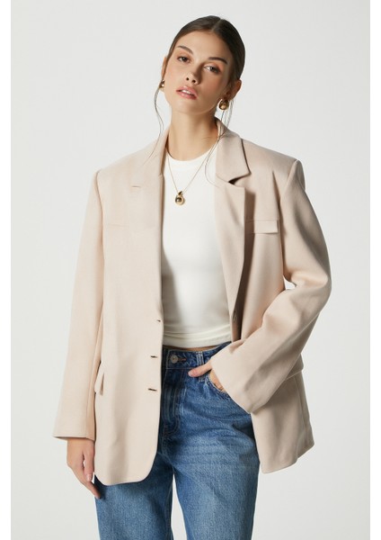 Kadın Thomas Süet Taş Blazer Ceket