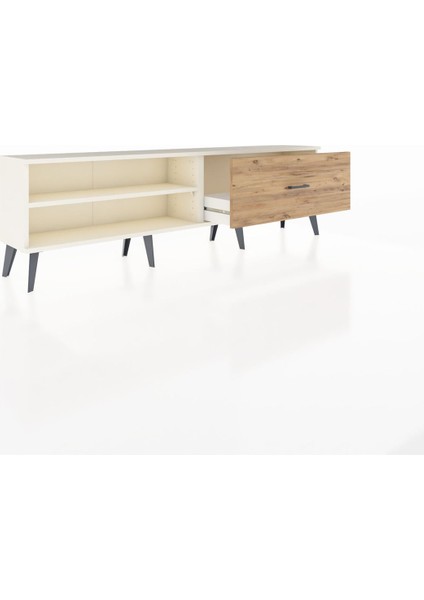 Arges Tv Ünitesi Tek Raflı Tek Çekmeceli 176X30X51 Aytaşı-Aytaşı/çam indirimleri