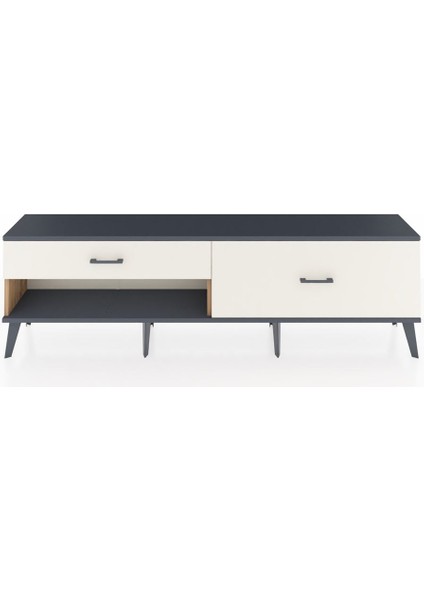 Arges Tv Ünitesi 2 Çekmeceli 176X30X51 Çam-Antrasit/aytaşı