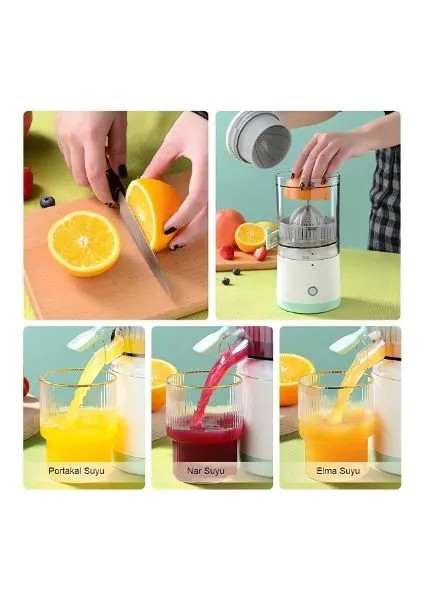Şarjlı Elektrikli Mini Meyve Sıkacağı fiyatları
