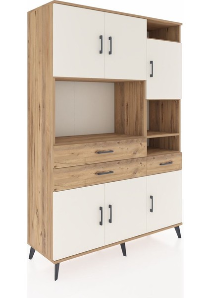 Hyperion Dolap 10 Raflı 3 Çekmeceli 6 Kapaklı 132X44X195 Çam-Aytaşı/çam fiyatları