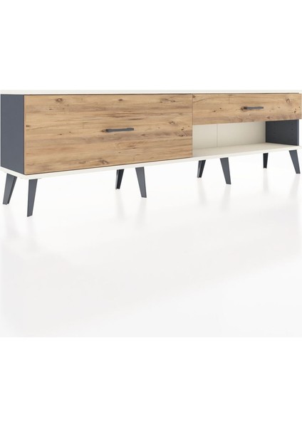 Arges Tv Ünitesi 2 Çekmeceli 176X30X51 Antrasit-Aytaşı/çam fiyatları