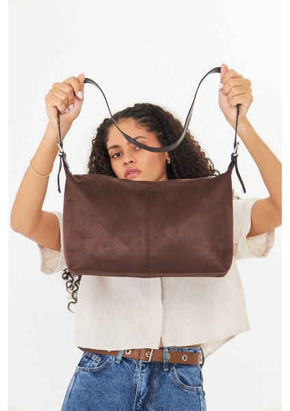 Metro Kahverengi Süet Kadın Omuz, Kol ve El Çantası indirimleri