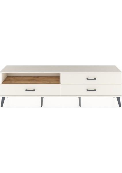 Arges Tv Ünitesi Tek Raflı 3 Çekmeceli 176X30X51 Aytaşı-Çam/aytaşı