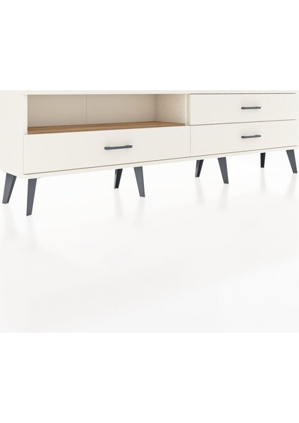 Arges Tv Ünitesi Tek Raflı 3 Çekmeceli 176X30X51 Aytaşı-Çam/aytaşı fiyatları