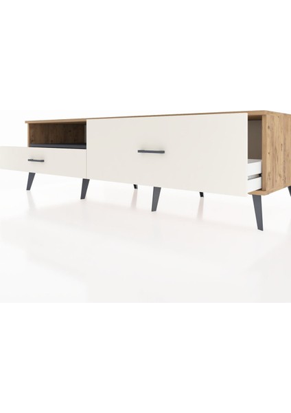 Kronos Tv Ünitesi Tek Raflı 2 Çekmeceli 176X59X51 Çam-Antrasit/aytaşı fırsatları