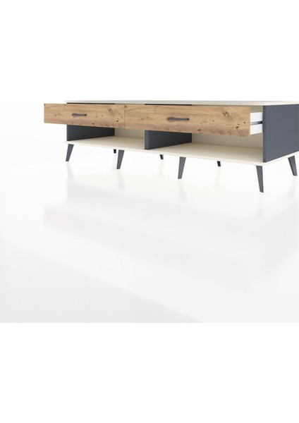 Kronos Tv Ünitesi 2 Çekmeceli 176X59X51 Antrasit-Aytaşı/çam modelleri