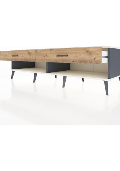 Kronos Tv Ünitesi 2 Çekmeceli 176X59X51 Antrasit-Aytaşı/çam fırsatları