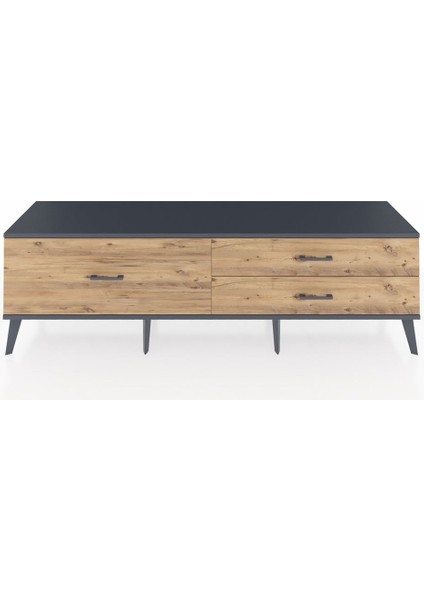 Hyperion Tv Ünitesi 3 Çekmeceli 176X44X51 Çam-Antrasit/çam