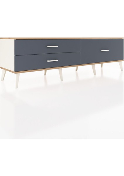 Hyperion Tv Ünitesi 3 Çekmeceli 176X44X51 Aytaşı-Çam/antrasit fiyatları