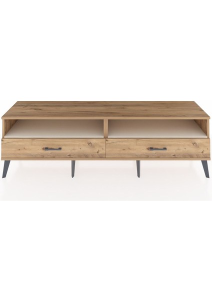 Hyperion Tv Ünitesi 2 Raflı 2 Çekmeceli 176X44X51 Çam-Aytaşı/çam