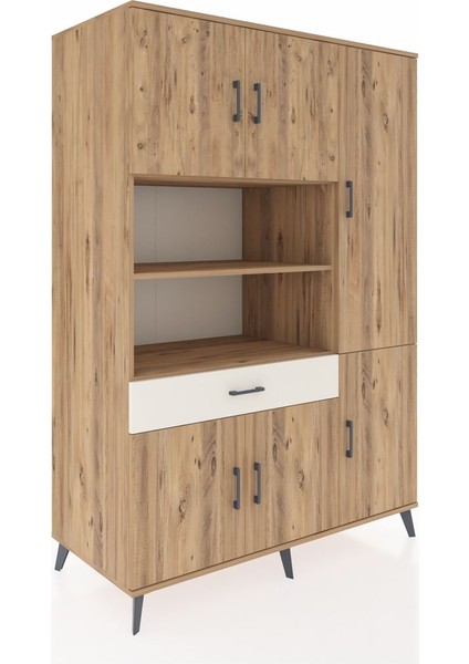 Kronos Dolap 10 Raflı Tek Çekmeceli 6 Kapaklı 132X59X195 Çam-Çam/aytaşı fiyatları