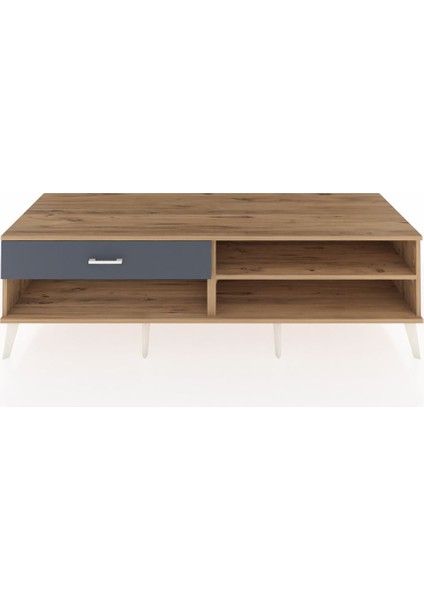 Kronos Tv Ünitesi Tek Raflı Tek Çekmeceli 176X59X51 Çam-Çam/antrasit