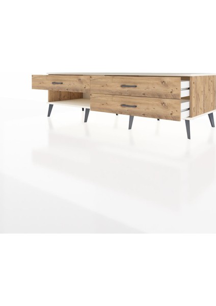Kronos Tv Ünitesi 3 Çekmeceli 176X59X51 Çam-Aytaşı/çam modelleri