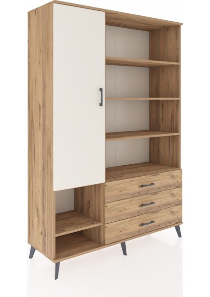 Hyperion Dolap 9 Raflı 3 Çekmeceli Tek Kapaklı 132X44X195 Çam-Aytaşı/çam fiyatları