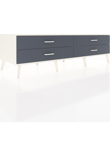 Kronos Tv Ünitesi 4 Çekmeceli 176X59X51 Aytaşı-Aytaşı/antrasit fiyatları