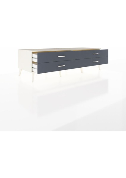 Kronos Tv Ünitesi 4 Çekmeceli 176X59X51 Aytaşı-Aytaşı/antrasit indirimleri