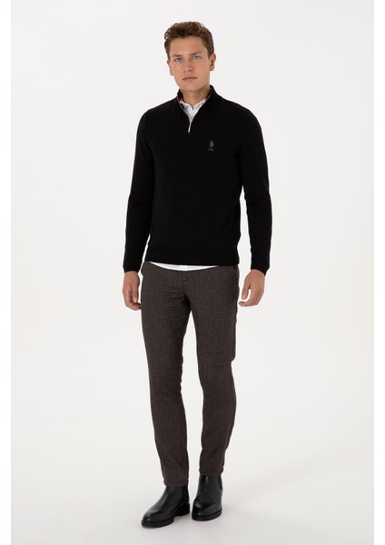 Erkek Siyah Kazak /triko 50315823-VR046 fırsatları