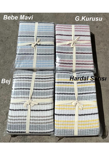 Serena Pamuklu Battaniye (190X230) - Bebe Mavi modelleri