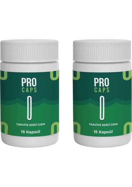 2 Adet Bitkisel Takviye Edici Gıda Pro Caps Detox Için Çay Hediyesiyle