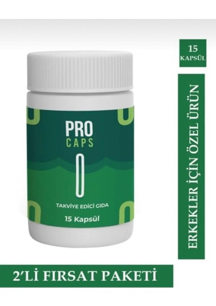 2 Adet Bitkisel Takviye Edici Gıda Pro Caps Detox Için Çay Hediyesiyle fiyatları